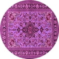 thumbnail image 1 of Ahgly Company Indoor Round Animal Pink Traditional Area Rugs, 4' Round, 1 of 4