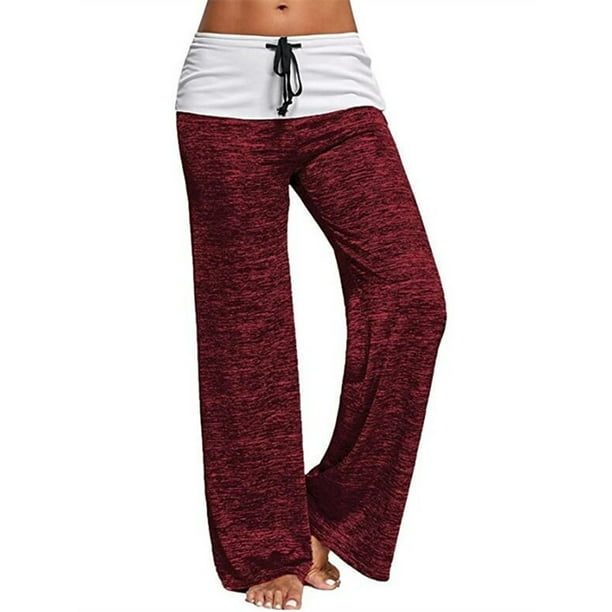 SySea Wide Leg Pants for Women Elastic Waist Sport Yoga Trousers