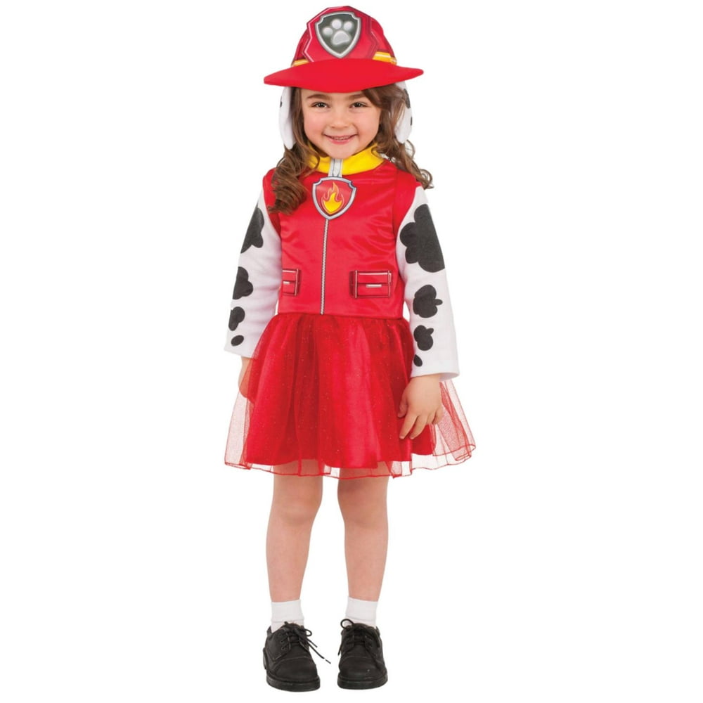 Girls Marshal Paw Patrol Child Halloween Costume Nickelodeon Medium (810)