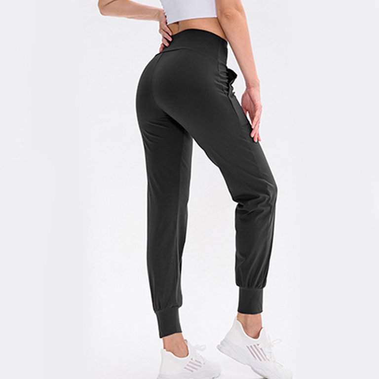 Women's High Waisted Leggings With Pockets – Tummy Control, No See-Through, Comfy For Yoga & Workouts (Black, XX-Large)