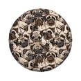 thumbnail image 3 of Spare Tire Cover, Pug Wheel Cover Tire Covers for Trailers Car Truck Camper Universal Tire Covering Fits Diameter 17 inch, 3 of 7