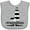 AC-Heather Grey, variant on Inktastic I Love Lighthouses Girls Baby Bib