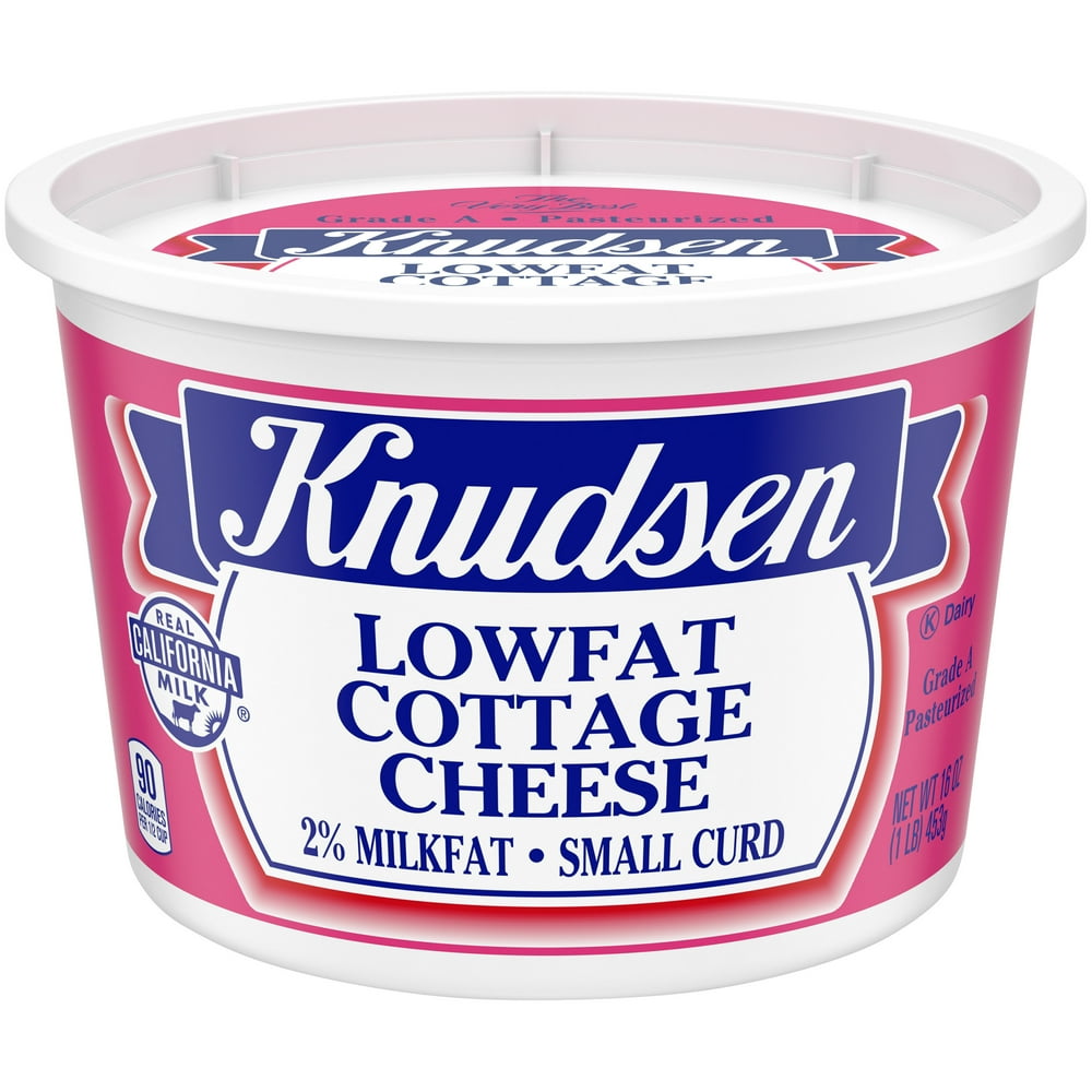 Knudsen Lowfat Small Curd Cottage Cheese with 2 Milkfat, 16 oz Tub