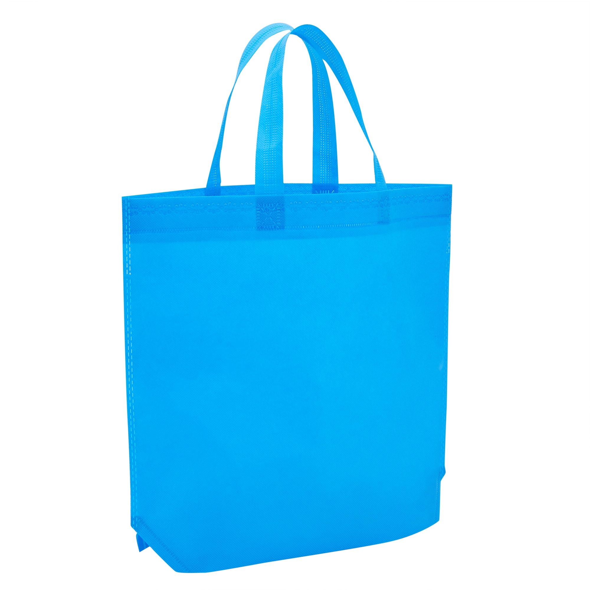 10 Pack Reusable Tote Bags with Handles for Shopping Bulk Cloth Bags for Groceries 15x12.5 in 5 Assorted Colors
