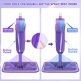 thumbnail image 3 of MYSPRI Microfiber Spray Mops for Floors Cleaning, Wet Dry Dust Mop with 3 Washable Pads 2 Refillable Bottle, 3 of 9