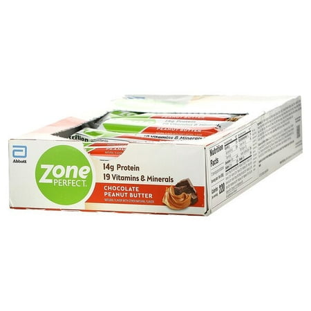 ZonePerfect Nutrition Bar Chocolate Peanut Butter 12 Bars 1.76 oz (50 g) Each