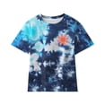 thumbnail image 3 of adviicd Vêtements pour Garçons T-Shirt d'Été à Manches Courtes pour Tout-Petit Garçon T-Shirt Uni à Col Rond T-Shirt Basique Hauts Bleu,140, 3 of 5