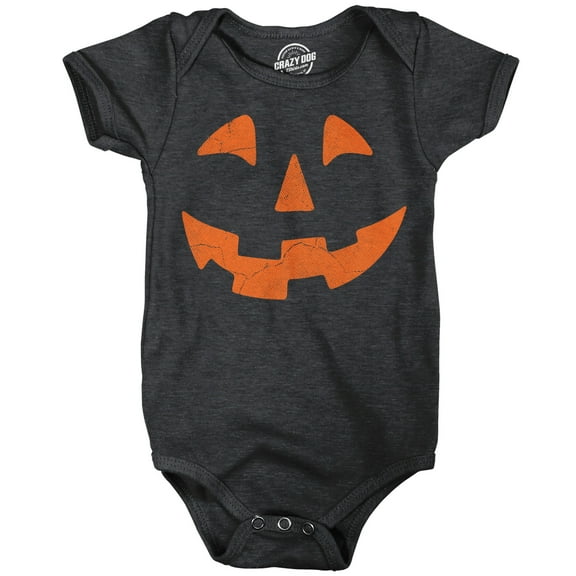 Giant Jack O Lantern Baby Bodysuit Funny Sarcastic Halloween Graphic Novelty Jumper For Infants