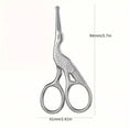 thumbnail image 4 of Stainless Steel Embossed Nose Hair Beard Scissors Russian Style Scissors Pointed Round Scissors Eyebrow Trimming Makeup Large Curved Scissors, 4 of 4