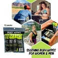 thumbnail image 3 of Klean Freak Body Cleansing Wipes, Lemongrass Citronella, 12 Pack Individually Wrapped, Aloe & Witch Hazel, Alcohol-Free, 3 of 7