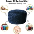 thumbnail image 2 of Garvee Bean Bag Chair Cover(Cover Only, No Filler), Round Soft Fluffy PV Velvet Cover, 2 of 5