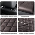 thumbnail image 6 of Car Seat Cover for ACURA TL 2009, Black and Coffee Car Seat Covers, Faux Leather 5 Seats Full Set Waterproof Beautify Interior, Beautify the Interior of Old Cars, 6 of 9