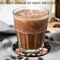 thumbnail image 2 of Gingerbread Black Coasters Set of 4, Absorbent Coasters for Drinks, Christmas Winter Snowflake Coaster for Desk Coffee Table Protection, Home Decor House Warming Gifts 4", 2 of 8