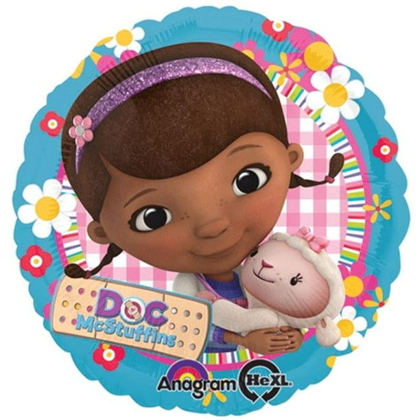 18 Doc Mcstuffin Balloon With Lambie Disney Junior Birthday Party Girl Walmart Com