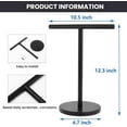 thumbnail image 6 of SUMMIT-T-Shape Bath Hand Towel Holder Stand, Stainless Steel Free Standing Hand Towel Rack with Heavy Base, for Bathroom Kitchen & Countertop, Golden, 6 of 9