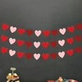thumbnail image 3 of 7.5ft Valentine's Day Felt Banner - No DIY Required - Valentines Decorations - Valentines Felt Heart Garland Banner - Valentine's Day Outdoor Indoor Home Hanging Decor, 3 of 6