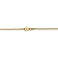 thumbnail image 3 of Real 14kt Yellow Gold 1.1mm Box Chain Anklet; 9 inch; Lobster Clasp; for Adults and Teens; for Women and Men, 3 of 4