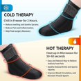 thumbnail image 3 of Reusable Gel Cold Therapy Sock For Hot & Cold Therapy, Ankle Foot Ice Pack Wrap For Injuries, Instant Pain Relief For Achilles Tendonitis, Plantar, 3 of 5