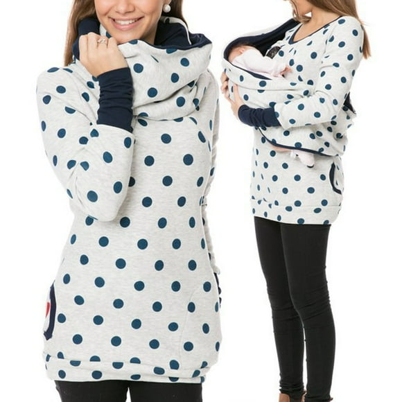 Maternity Nursing Sweater Top for Pregnant Women Comfortable Breastfeeding Blouse Soft Casual Pullover
