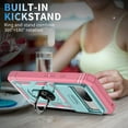 thumbnail image 5 of KOMI Case for Pixel 8, Slide Lens Protective Case Shockproof Impact Resistant with Kickstand Cover Case for Google Pixel 8 Pink Green, 5 of 5