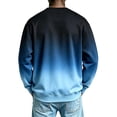 thumbnail image 5 of NOLVAREN Big & Tall Men's Gradient Crewneck Sweatshirt, Long Sleeve Pullover Sweatshirt for Men, Casual Printed Crew Neck Top, M - 4XL, 5 of 6