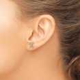 thumbnail image 3 of 14k Diamond Initial X Post Earrings EM4170X, 3 of 4
