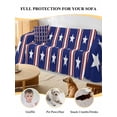 thumbnail image 4 of 4th of July Couch Cover for Dogs, Independence Day Blue White Red Stripes Country Star Washable Sofa Covers Slipcover for Dogs Futon Cover, Couch Recliner Covers, Oversized Chair Slipcover 71"x91", 4 of 9