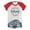 Grey, variant on HCYSFG Women's Baseball Graphic Top Raglan Short Sleeve Casual Letter Print Fashion T Shirts Summer Sports Daily Wear Trendy Activewear Sporty Tee