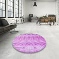 thumbnail image 4 of Ahgly Company Machine Washable Indoor Rectangle Transitional Blossom Pink Area Rugs, 7' x 10', 4 of 7