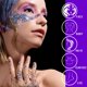 thumbnail image 4 of Purpurina corporal morada gel con purpurina para el rostro con diseño de sirena de Halloween yuxing, 4 of 5