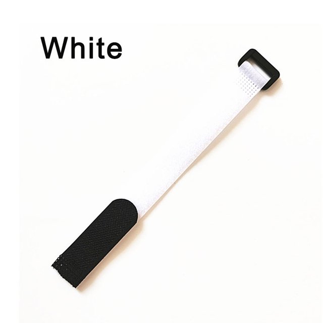 10 Pcs Sangle de Câble de Fixation Crochet et Boucle Attaches de Câble en Nylon Réutilisables Sangle de Fixation Réglable avec Boucle Blanc 10 Pcs 20x200mm
