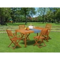 thumbnail image 2 of Pemberly Row Traditional 5-piece Wood Backyard Set in Natural Oil, 2 of 8