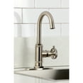thumbnail image 4 of Kingston Brass KSD8508RKZ Wendell Single-Handle Bar Faucet with Knurled Handle, Brushed Nickel, 4 of 6