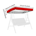 thumbnail image 2 of Porch Swing Canopy Replacement - 75.2" x 47.24" Waterproof Sun Shade Cover, UV Protection & Lightweight Polyester Fabric for Outdoor Swing Seats, 2 of 5