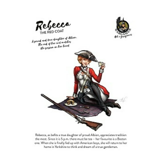 Wargamer Game Studio Rebecca Red Coat (28mm) New