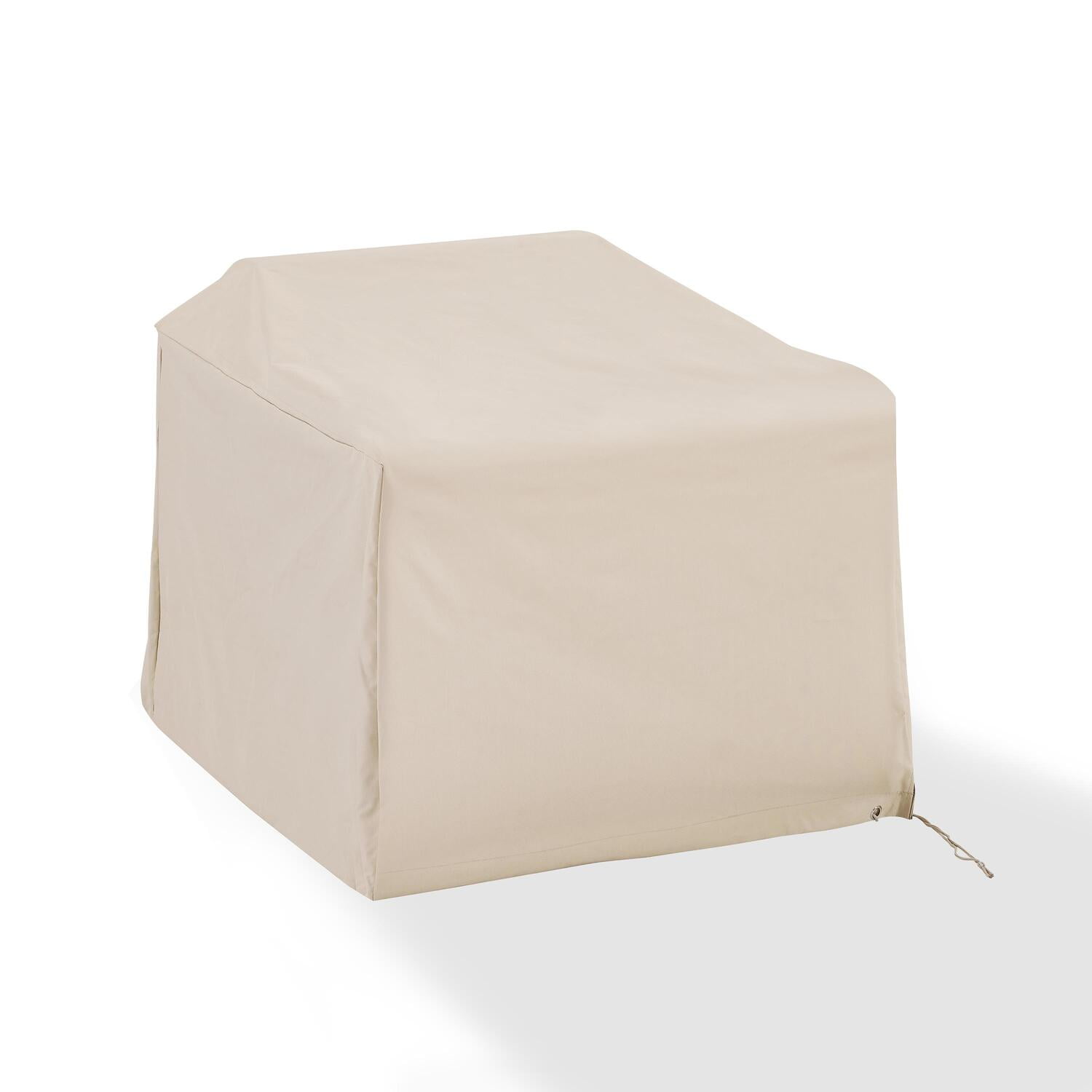 Outdoor Furniture Covers - 2 Piece Vinyl Chair Covers - Waterproof Patio Furniture Protector - Tan - 33"D x 36.5"W x 30"H