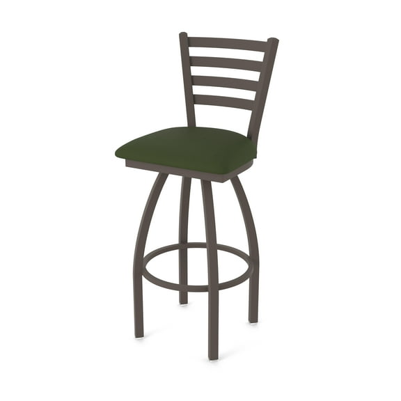 410 Jackie 30" Swivel Bar Stool with Bronze Finish and Canter Pine Seat