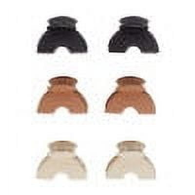 Planet Goody Slide Proof Mini Recycled Claw Clips, All Ages, Neutral Assorted Colors, 6 Ct