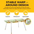 thumbnail image 4 of Groundhog Day Table Cloths for 8 Foot Rectangle Tables, Green Plaid Sunflower Spring Floral Patio Waterproof Elastic Fitted Tablecloths, Washable Rectangular Table Cover for Camping, 4 of 8