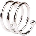 thumbnail image 5 of Napkin Rings, 6 Pieces of Metal Napkin Buckles for Wedding Dinner Birthday Table Decor （Silver）, 5 of 5