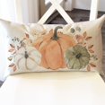 thumbnail image 2 of Boho Pastel Orange Green White Pumpkin Fall Throw Pillow Cover 12x20 Inch Floral Autumn Farmhouse Thanksgiving Decorations Lumbar Decorative Throw Pillows Cases for Home Living Room Decor, 2 of 6