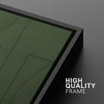 thumbnail image 4 of PixonSign Framed Wall Art Set Mid-Century Green Polygon Landscape Abstract Canvas Prints Geometric Splicing Modern Art Decoration Minimalist for Living Room, Bedroom, Office - 24"x36"x2 Black, 4 of 5