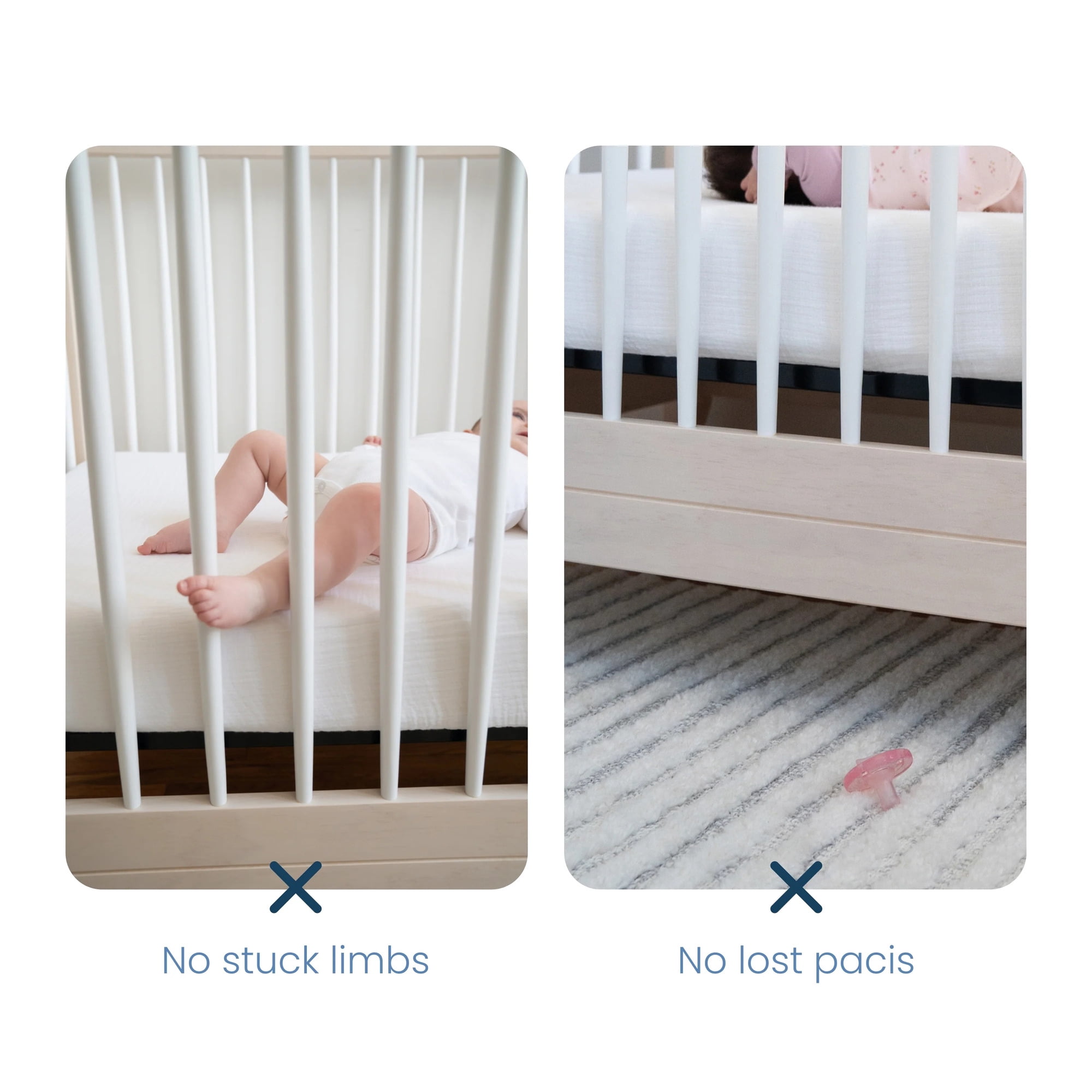 HALO Breathable Mesh Mini Crib Liner, Airflow Design Crib Bumper, 100% Polyester, Gray, 11" x 127"