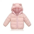 thumbnail image 3 of FDDMis Girls Jacket Boy Fleece Jacket Toddler Down Jacket Long Sleeve Shirts for Boys 14-16 Boys Baby Clothes New Born Winter Clothes Baby Girl Boys, Pink 6-12 Months, 3 of 8