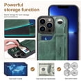thumbnail image 4 of HUGFEGWE 3-in-1 Wrist Band Card Holder Bracket Case for iPhone 13/13 Pro/13 Pro Max/12/12 Pro/12 Pro Max,Card Holster Wrist Strap Back Cover Protective Shell. (for iPhone 13 Pro, Brown) CJB91-121121, 4 of 8