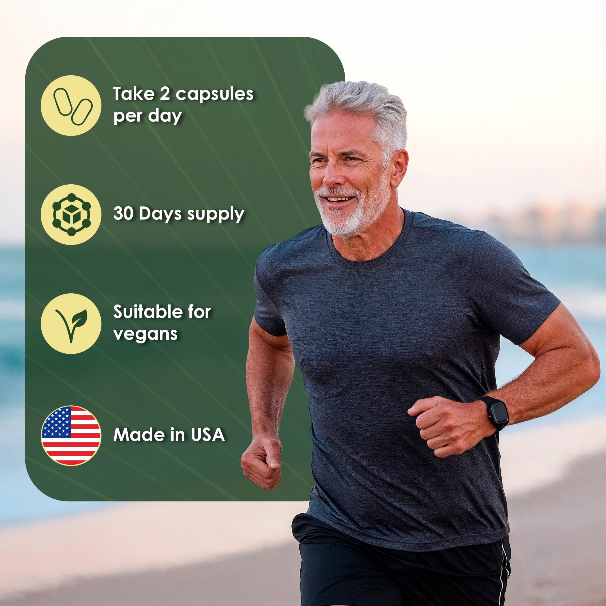 Rawleigh Rejuvenate Plus for Men Capsules with Saw Palmetto for Urinary Health, 60 Count