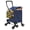 Black blue Bag, variant on Beran7 Grocery Shopping Cart with 360° Rolling Swivel Wheels Stair Climber Utility Cart Easily Collapsible Cart with Tri-Wheels, 66lb Extended Foam Cover, Trolley for Stair, Laundry, Travel (Black)