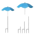 thumbnail image 3 of Garden Plant Umbrella, 24 Inch Outdoor Potted Plant Shade for Sun Protection, Adjustable Height Parasol for Flower Beds & Vegetables (Sky Blue), 3 of 3