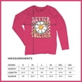 thumbnail image 7 of Better Together Women's Long Sleeve T-shirt Vintage Retro Boho Style 70s Floral Vibe Hippie Peace Love Friendship Bohemian, 7 of 7