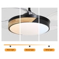 thumbnail image 5 of 42 inch LED Ceiling Fan Light Lamp 6 Speed Round Fan Ceiling Mounted Chandelier W/ Remote Control,3000K-6000K,4 Blades Ceiling Light, 5 of 22